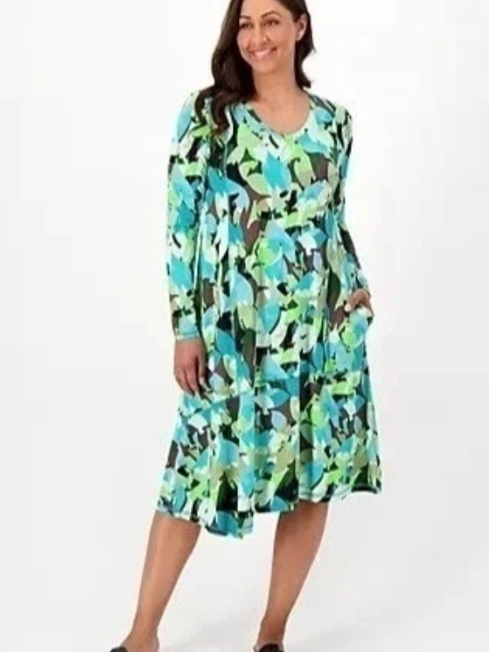 LOGO by Lori Goldstein Swing Dress